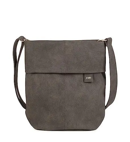 Produktbild: Zwei Unisex Mademoiselle.m M12 Stone Handtasche, Nubuk-Stein