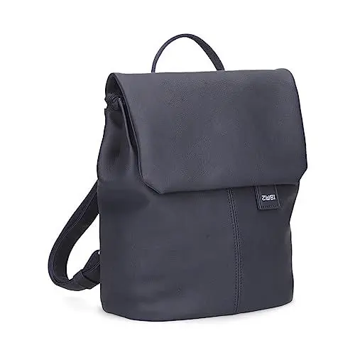 Produktbild: Zwei Damen City-Rucksack Mademoiselle.M MR8 4 Liter weiches Kunstleder, Magnet-Verschlussklappe, Hauptfach mit Reißverschluss, gepolstertes Trennfach für Tablet, Rückenpolsterung (nubuk-ink)