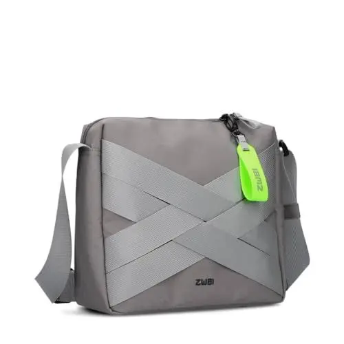 Produktbild: Zwei Sportliche Unisex Umhängetasche Alex AL100 Damen Herren & Teenager Tasche modernes cooles Design wasserabweisend (stone)
