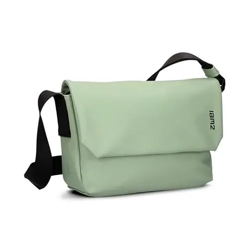 Produktbild: Zwei Umhängetasche Cargo CA60 Messenger-Bag 3 Liter hochwertiges Hydroflex-Material praktisches Schlüsselband verstellbarer Gurt sportliche Crossbody-Bag für Damen Herren & Teenager (jade)