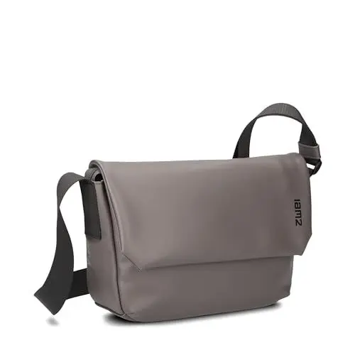 Produktbild: Zwei Umhängetasche Cargo CA60 Messenger-Bag 3 Liter hochwertiges Hydroflex-Material praktisches Schlüsselband verstellbarer Gurt sportliche Crossbody-Bag für Damen Herren & Teenager (stone)