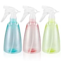 Produktbild: ZWFSDM 3 Stücke Sprühflaschen 500 ml, Wassersprühflasche Pflanzen, Kunststoff Zerstäuber Sprühflaschen, Mister Sprüher für Hausreinigung, Garten, Friseur, Pflanzen, Blumen - Rosa/Grün/Gelb