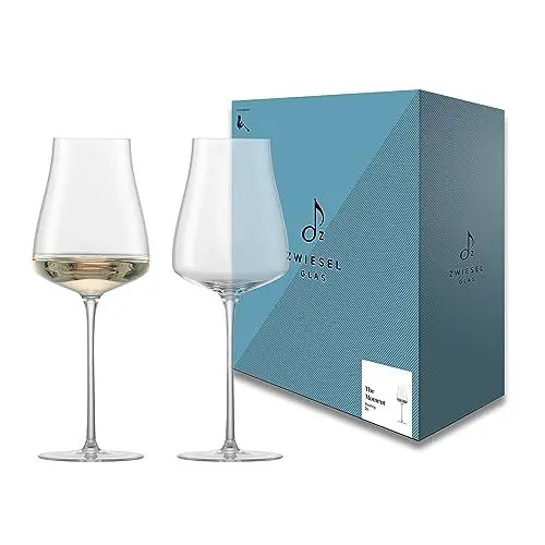 Produktbild: Zwiesel Glas Riesling Weißweinglas The Moment (2-er Set), in Handarbeit mundgeblasene Weingläser, elegante Tritan®-Kristallgläser für Weißwein (Art.-Nr. 122211)