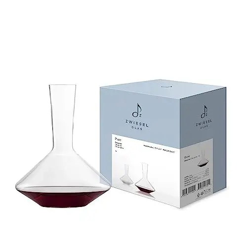 Produktbild: ZWIESEL GLAS Rotwein Dekanter Pure (1 Stück), edle Karaffe für Rotwein mit Drop Protect Technologie, Tritan®-Kristallglas, Made in Germany (Art.-Nr. 122534)