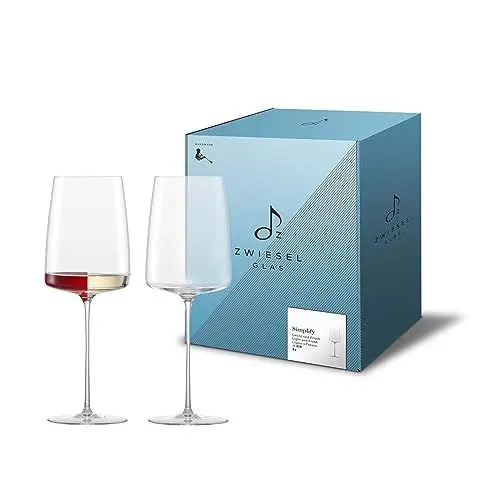 Produktbild: Zwiesel Glas Weinglas leicht & frisch Simplify (2-er Set), in Handarbeit mundgeblasene Weingläser, hochwertige Tritan®-Kristallgläser für Wein (Art.-Nr. 122057)