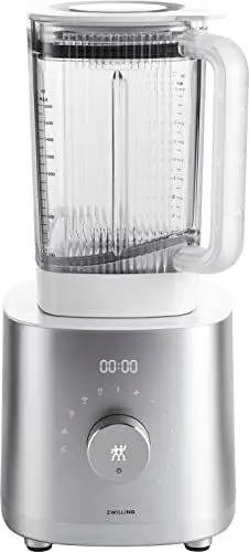 Produktbild: ZWILLING ENFINIGY Hochleistungsstandmixer 1.8 Liter, Mixer mit Edelstahl-Winglet-Klinge & 1600-Watt-Hochleistungsmotor, Silber