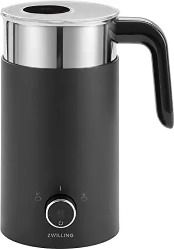 Produktbild: ZWILLING ENFINIGY Milchaufschäumer, Elektrischer Milchschäumer für heiße und kalte Milch sowie pflanzliche Milchalternativen, 400 ml, Schwarz