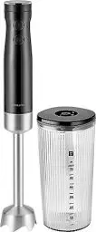 Produktbild: ZWILLING ENFINIGY Stabmixer Edelstahl, Pürierstab & Handmixer mit Edelstahl-Winglet-Klinge und 600 ml Messbecher, Schwarz