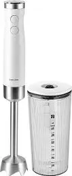 Produktbild: ZWILLING ENFINIGY Stabmixer Edelstahl, Pürierstab & Handmixer mit Edelstahl-Winglet-Klinge und 600 ml Messbecher, Silber-Weiß