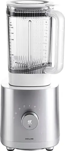 Produktbild: ZWILLING ENFINIGY Standmixer Universal 1.4 Liter, Mixer mit Edelstahl-Kreuzklinge & 1200-Watt-Hochleistungsmotor, Silber