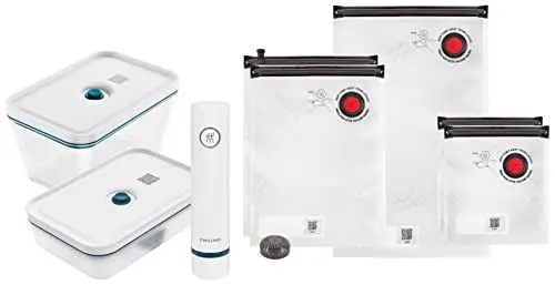 Produktbild: ZWILLING Fresh & Save Vakuum Starterset, Glas, 8-teilig, inkl. Dose, Pumpe und Beutel, La Mer