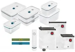 Produktbild: ZWILLING Fresh & Save Vakuum Starterset, Kunststoff, 16-teilig, inkl. Dose, Pumpe und Beutel, La Mer