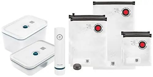 Produktbild: ZWILLING Fresh & Save Vakuum Starterset, Kunststoff, 8-teilig, inkl. Dose, Pumpe und Beutel, La Mer