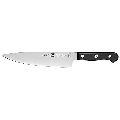 Produktbild: ZWILLING Gourmet Kochmesser, 20 cm, Rostfreier Spezialstahl, Ergonomischer Kunststoff-Griff, Schwarz - Made in Germany