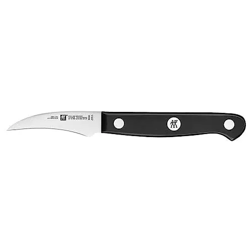 Produktbild: ZWILLING Gourmet Schälmesser, 6 cm, Rostfreier Spezialstahl, Ergonomischer Kunststoff-Griff, Schwarz - Made in Germany