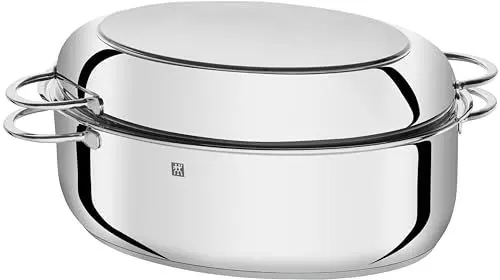 Produktbild: ZWILLING Plus Bräter mit Deckel, Induktion und Backofengeeignet, Edelstahl, 8,5 Liter, Silber, 38 centimeters, Rostfreier Stahl
