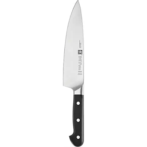 Produktbild: ZWILLING Pro Kochmesser Trad., Klingenlänge: 20 cm, Rostfreier Spezialstahl, Kunststoffgriff, Schwarz,20 x 5 x 5 cm