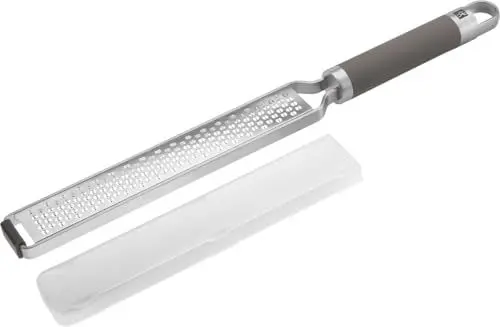 Produktbild: ZWILLING Pro Reibe, Zester, Länge: 38 cm, Rostfreier Edelstahl, Rutschfester und ergonomischer Griff, Grau