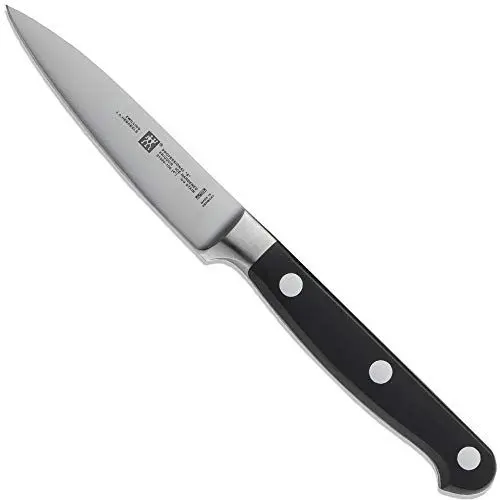 Produktbild: ZWILLING Professional S Spick- und Garniermesser, Klingenlänge: 10 cm, Kleines Klingenblatt, Rostfreier Spezialstahl/Kunststoff-Griff mit Nieten, Schwarz (Made in Germany)