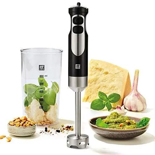 Produktbild: ZWILLING Stabmixer, Inkl. 600 Messbecher, 550 Watt, 18/8 Stainless Steel, Edelstahl/schwarz