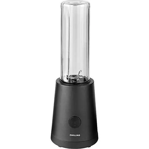 Produktbild: ZWILLING Standmixer, Smoothie Maker, Inkl. Trinkflasche mit Verschluss, 600 ml, 300 Watt, Edelstahl/Kunststoff, Schwarz