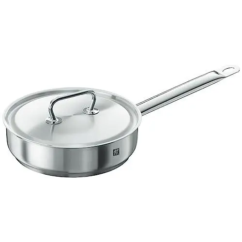 Produktbild: ZWILLING TWIN Classic Schmorpfanne mit Deckel, 24 cm, Induktionsgeeignet, Edelstahl, Silber