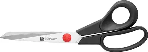 Produktbild: ZWILLING TWIN L Schneiderschere - Schere, Stoffschere aus rostfreiem Edelstahl mit Glasfaser verstärktem Griff, 22 CM, Schwarz-Silber