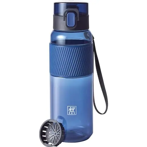 Produktbild: ZWILLING Trinkflasche BPA-frei, Wasserflasche für Fitness, Freizeit und Büro, Sportflasche aus Tritan, Dunkelblau, 680 ml