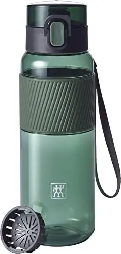 Produktbild: ZWILLING Trinkflasche BPA-frei, Wasserflasche für Fitness, Freizeit und Büro, Sportflasche aus Tritan, Dunkelgrün, 680 ml