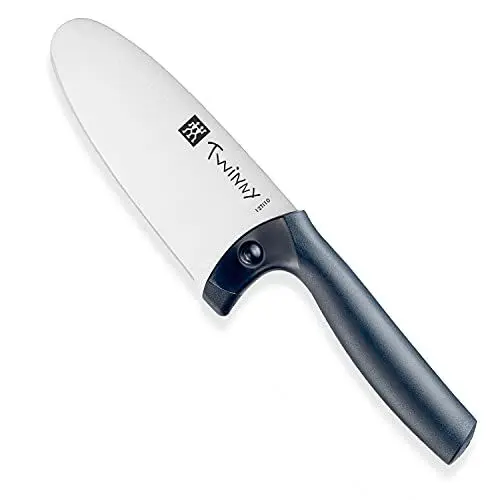 Produktbild: ZWILLING Twinny Kinderkochmesser, 10 cm, mit Fingerschutz, Edelstahl, Abgerundete Klingenform, Kindgerechtes Design, Kunststoffgriff, Blau