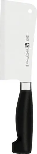 Produktbild: ZWILLING Vier Sterne Hackmesser, Klingenlänge 15 cm, Rostfreier Spezialstahl, Ergonomischer Kunststoff-Griff, Schwarz (Made in Germany)