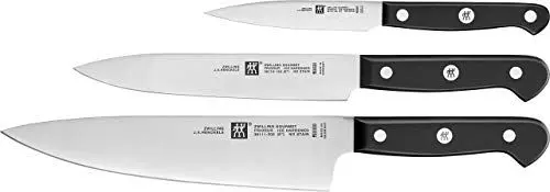 Produktbild: Zwilling 36130-003 Messerset Gourmet, Edelstahl, Silber / Schwarz, 3 Teilig