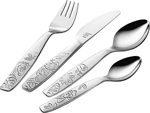 Produktbild: Zwilling Besteck, Edelstahl, Jungle, 4 couverts (manche argenté)