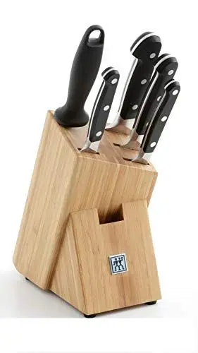 Produktbild: Zwilling Messerblock Pro 6 teilig, Edelstahl, Silber/Schwarz, 38 x 28 x 28 cm, 6-Einheiten