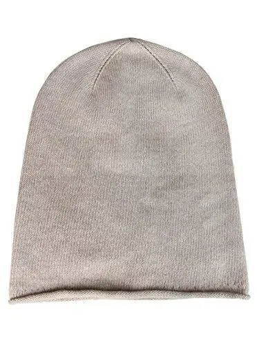 Produktbild: Zwillingherz Slouch-Beanie-Mütze mit Kaschmir - Hochwertige Strickmütze für Damen Mädchen Jungen - Hat - Unisex - One Size - warm und weich im Sommer Herbst und Winter Zwillingsherz (HGR)