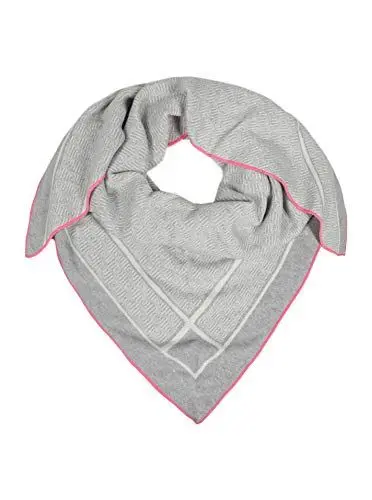 Produktbild: Zwillingsherz Dreieckstuch Stola Schal aus Kaschmir und Wolle für Damen Mädchen Jungen Kinder - Hochwertiges Cashmere Halstuch mit dezentem Muster Motiv - Multifunktionstuch für Sommer Herbst Winter