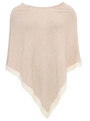 Produktbild: Zwillingsherz Poncho mit Kaschmir - Hochwertiges Cape für Damen - XXL Umhängetuch und Tunika mit Ärmel - Strick-Pullover - Sweatshirt - Stola für Sommer und Winter