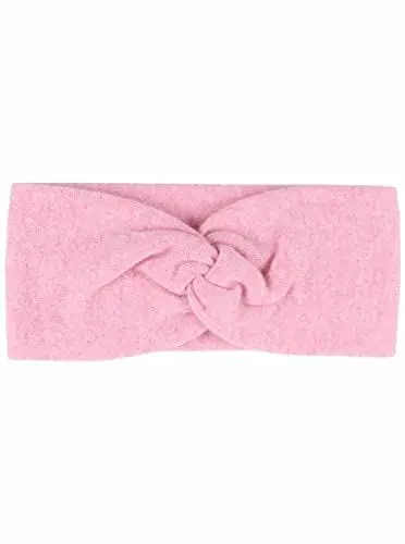 Produktbild: Zwillingsherz Stirnband aus 100% Kaschmir - Hochwertiges Strick-Kopfband im Uni Design für Damen Frauen - Wolle - Haarband - warm und weich für Frühjahr Herbst und Winter - melan