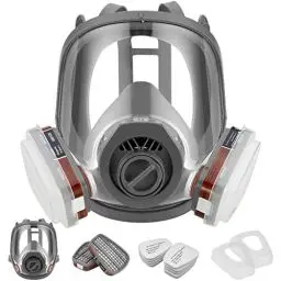 Produktbild: ZXICH Wiederverwendbare Vоllmаske Atеmschutzmаske mit Filter zum Schutz gegen Dämpfe & Partikel Gasmaske Funktion Maske Staubschutzmaske für Farben, Lacke, Schreinerarbeiten, Landwirtschaft