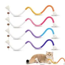 Produktbild: ZYETGH 4 Stück Katzenminze Spielzeug Beißseil Katzenspielzeug Beißseil Katzenminze Sticks Interaktives Katzenspielzeug Katze für Katzen Zahnpflege und Gegen Mundgeruch