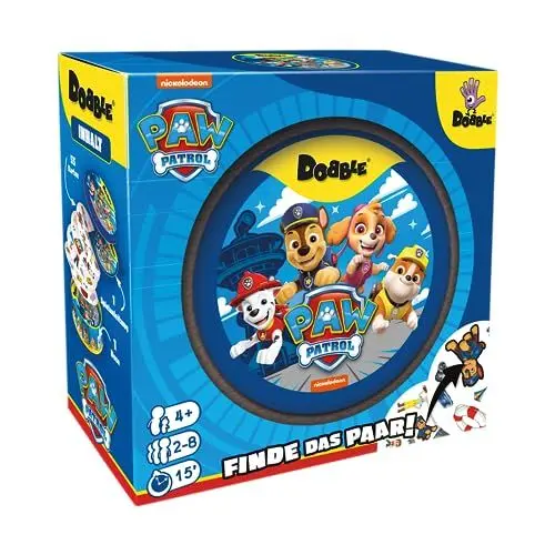 Produktbild: Zygomatic, Dobble Paw Patrol, Eco-Sleeves, Kinderspiel, Kartenspiel, 2-8 Spieler, Ab 4+ Jahren, 15 Minuten, Deutsch