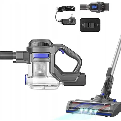 Produktbild: Zyklon Akku Kabellos Air Essence Bise, Handstaubsauger Akku in Blau, Staubsauger Kabellos, Akkusauger, Blue Vacuum Cleaner, 100 AirWatt, 210 W, 1.3 liters, 72 Dezibel