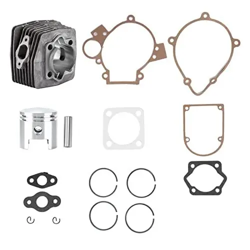 Produktbild: Zylinder Kolben Dichtungssatz, 47mm Motor Zylinder Kit Kolbendichtung Stift Ring Set für 80ccm Motorisiertes Fahrrad