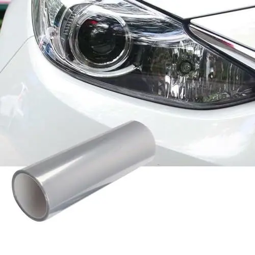 Produktbild: ZYNCUE 1 Rolle Autoscheinwerfer-Schutzfolie, 30 x 100 cm, transparent, Lichtschutzfolie, Stoßfänger, Motorhaube, Lackschutz, Vinylfolie