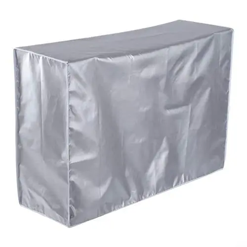 Produktbild: ZYNCUE 1 x Staubschutz für Klimaanlagen, Abdeckung für Außengeräte, universelle wasserdichte Polyester-AC-Abdeckung, Staub, Silber (75 x 26 x 57 cm) (klein 1P)