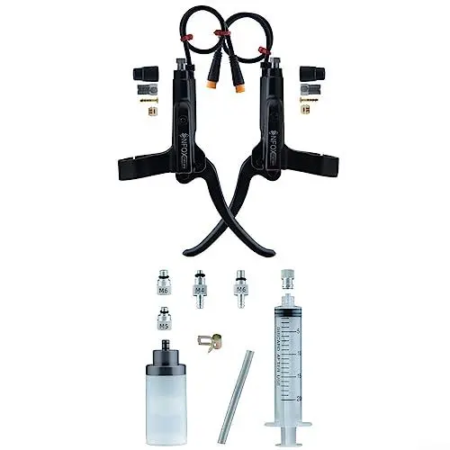 Produktbild: ZYNCUE Wasserdichte Fahrrad-Bremshebel, Elektrofahrrad-Lenker, 3-poliger Bremsgriff für , E-Bike, Mountainbike, Rennrad, , Hallmotor, hydraulisch für 22 mm Durchmesser Griff