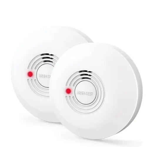 Produktbild: ZYTA Rauchmelder 10 Jahre Batterie, Feuermelder für den Heimgebrauch, LED-Indikator Große Test-/Stille-Taste, EN 14604 Norm (2-Pack)