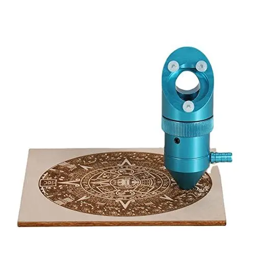 Produktbild: ZYWUOY CO2 Laserkopf K40 Luftassistent-Set für Lasergravurmaschine für K40 Laserschneider-Objektivdurchmesser 12/18 mm FL50,8 mm & Durchmesser 16 mm FL25,4 mm Spiegel 20 mm