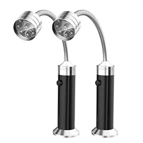 Produktbild: ZYWUOY Flexible Notbeleuchtung, 9 LED-Taschenlampe mit Magnetschlauch, Grilllicht, 360° biegbares Licht, 2 Stück