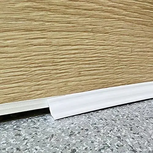 Produktbild: ZZLQIAN Flexible Zierleiste, 2,9 Meter Abziehen und Aufkleben für Bodenbeläge, Holz, Laminat, LVT, Bodenperlen, Sockelleiste, Formen, Fliesenkante, Wandecke, Bodenkantenleiste, Weiß, 3MFBT-WHITE